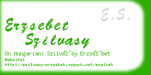 erzsebet szilvasy business card